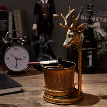 American retro personality iron ashtray clear bar decoration bar milk coffee creative desktop small ornaments