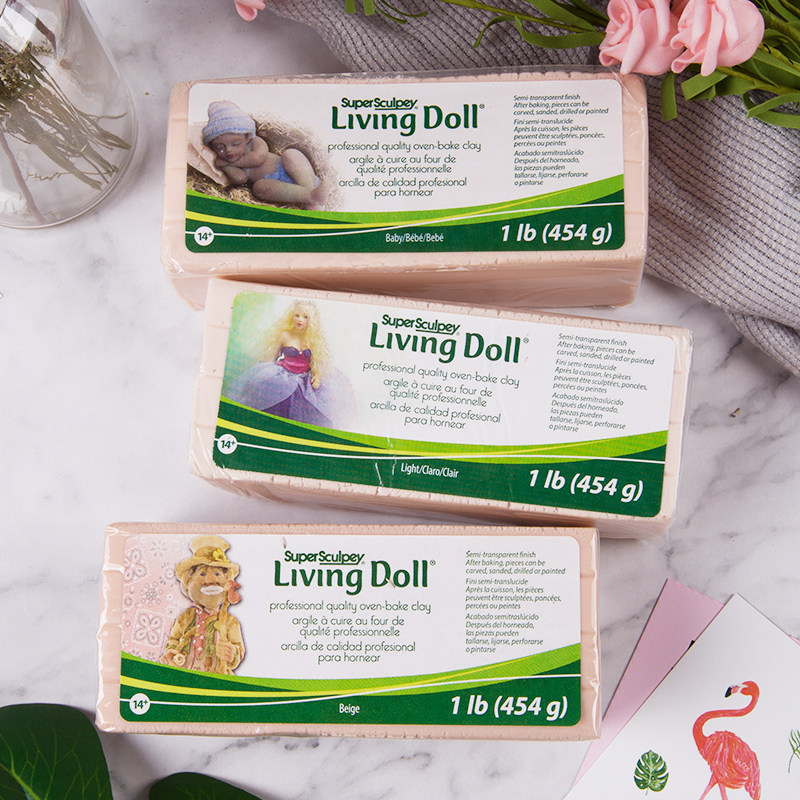 Puppet clay Living American soil Sculpey skin color glass shaping acrylic pigment mini ob silicone