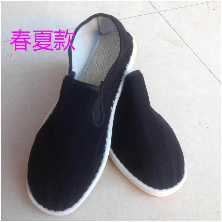 Xishan cloth shoes old Beijing shoes men's and women's tendon sole shoes canvas shoes casual elastic black