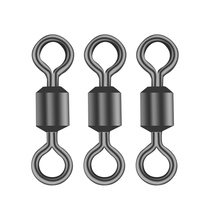 Old net strong American eight-character ring sea fishing group 8-character ring competitive fishing platform fishing rotating ring pure copper Black 6 pieces