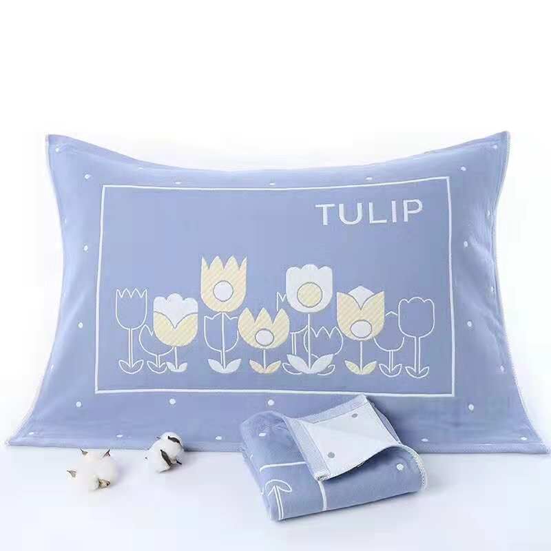 Quạt giá độc quyền Vỏ gối bông gạc Bông kích thước khăn gối vỏ gối nằm