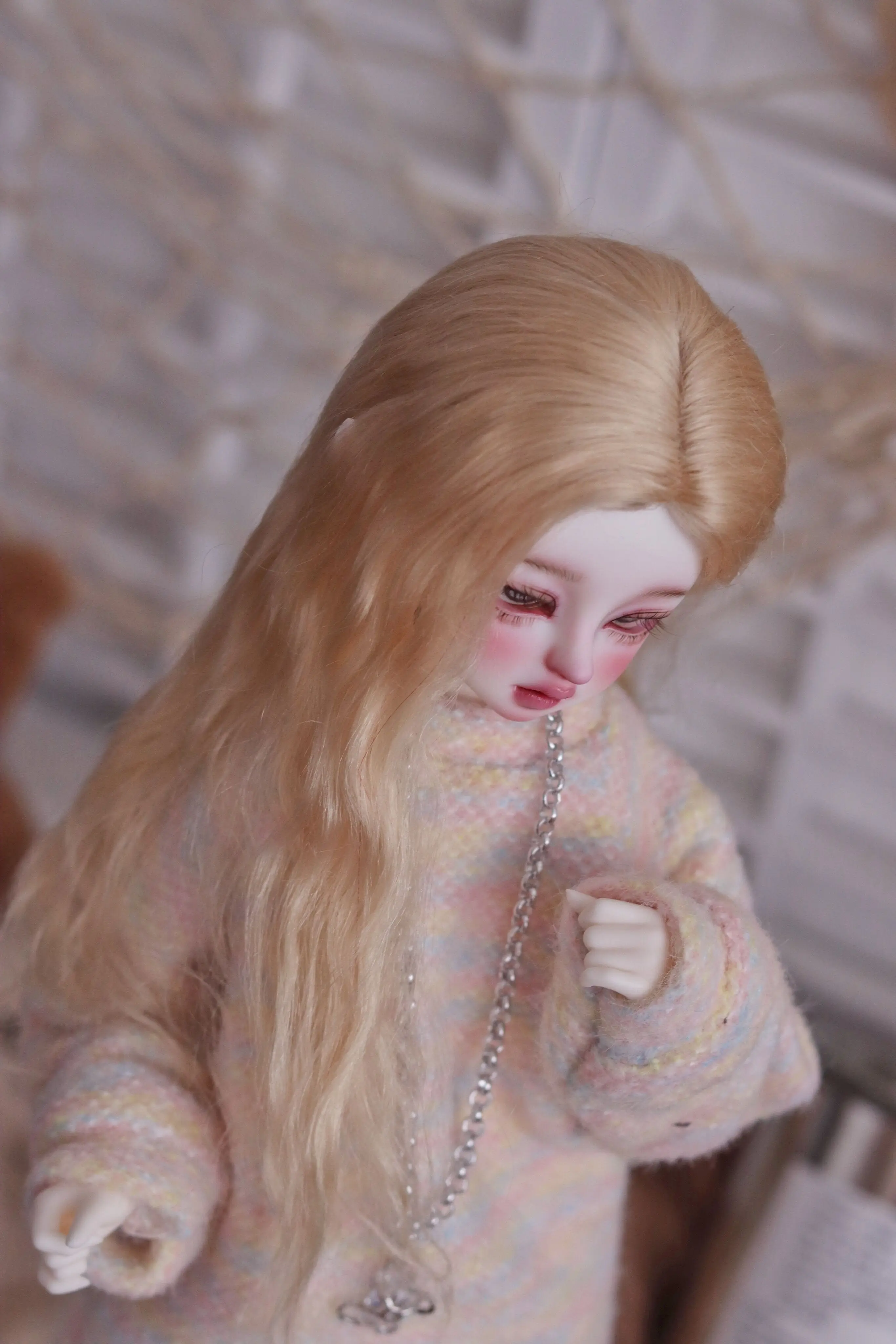 [Dollyplanet] BJD/SD/4 точки Malaysia Hai Hair/Wool Wigmail Simulation Scalp в кожу головы