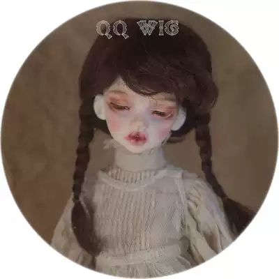 (QQ Wig)BJD SD imda Baby mohair wig with double ponytail QQ-05