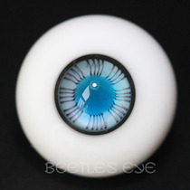 (Beetles)BJD SD handmade glass eye bead black eye pattern W series W-02