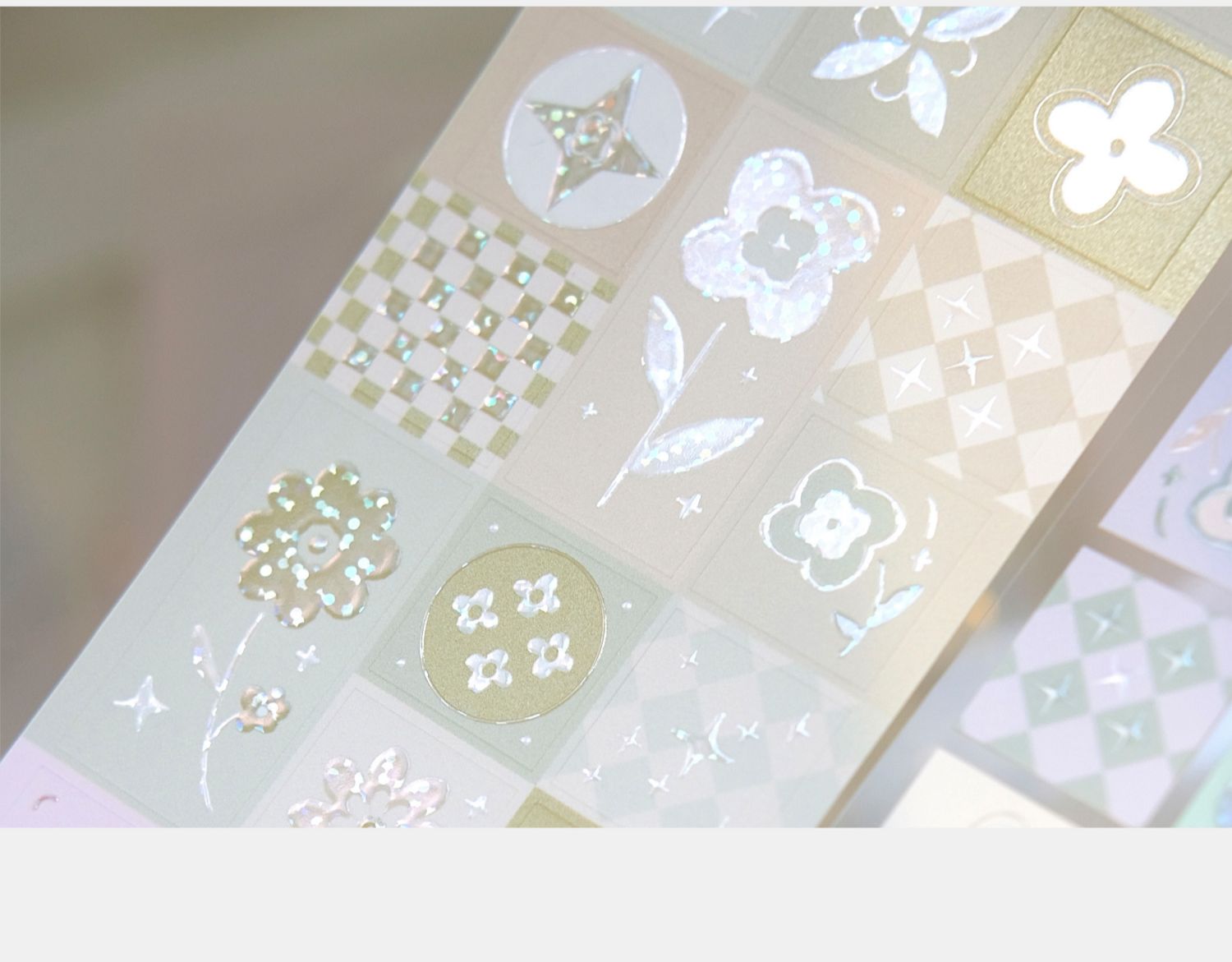 【預售】Vol4 花磚 雀斑茶新品原創模切貼紙卷 - 膠紙/膠帶/紙膠帶 - 紙 紫色