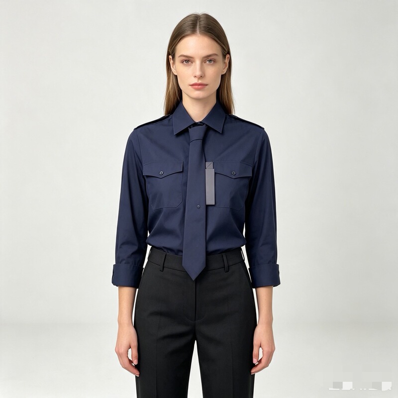 【In-Stock for Quick Delivery】Prada Women's Tie Shirt with Detachable Tie