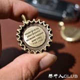 Латунное ожерелье, брелок, подвеска для влюбленных, сувенир, кола, подарок на день рождения