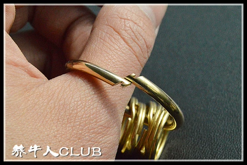 Быки, производимые изысканными чистыми медными кольцом, открытие кольца DIY Разрешение на разрез, укрытие, качество, сильное и долговечное