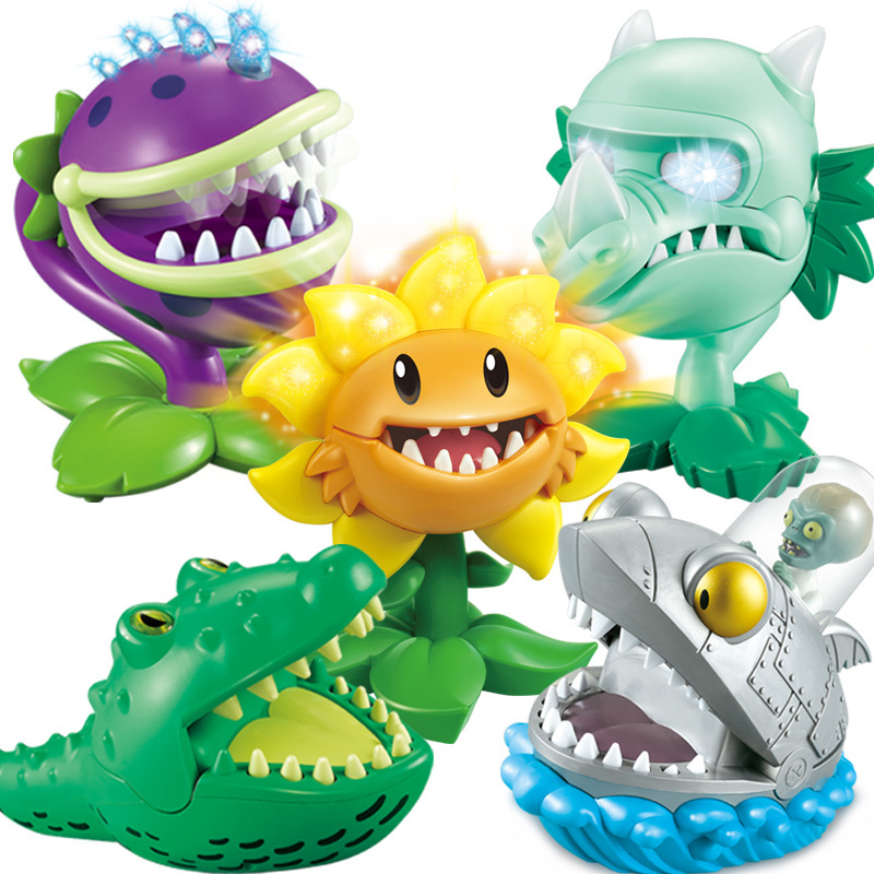 Official Plants Vs. Zombies Shark Big Mouth Flower Finger Biting Sound and Light Tooth Extraction Thunder Dragon Grass Interactive Prank Toy Official Plants Vs. Zombies Shark Big Mouth Flower Finger Biting Sound and Light Tooth Extraction Thunder Dragon Grass Interactive Prank Toy