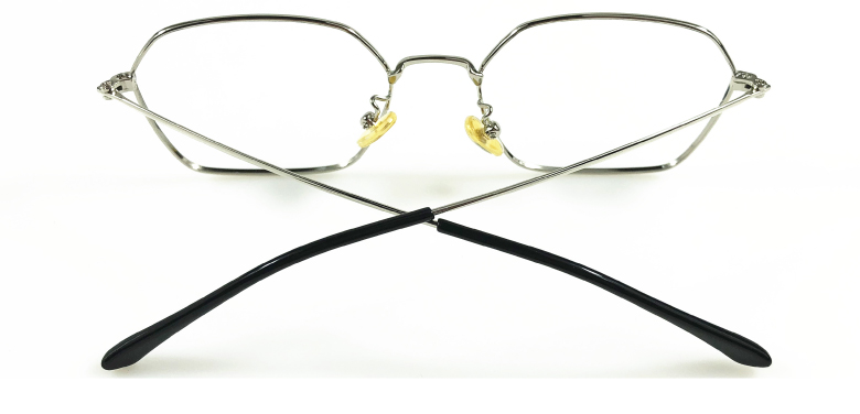 新款金属六边形圆脸近视眼镜框架男女小脸型验