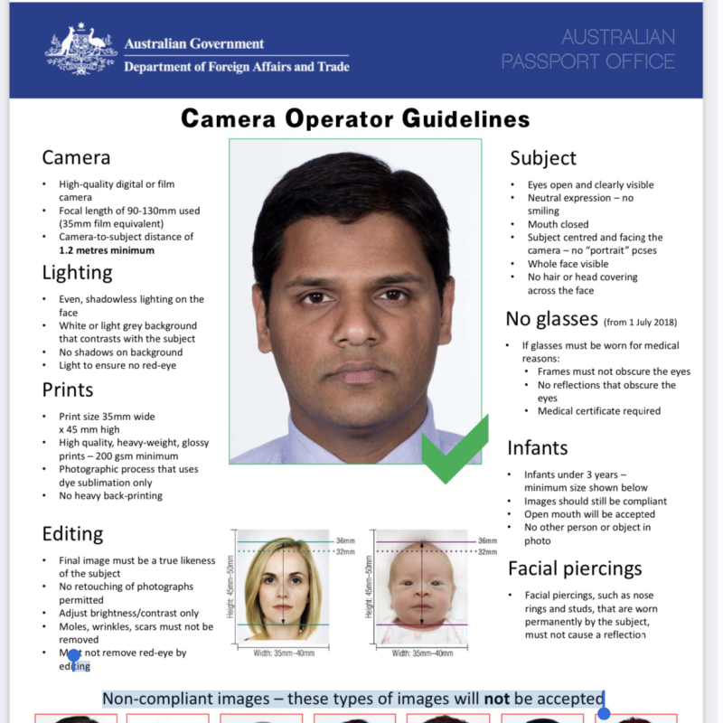 Australian Passport Photo Processing, Chinese Visa Photo Editing, Digital File Layout, Australian Baby Id Photo Ps