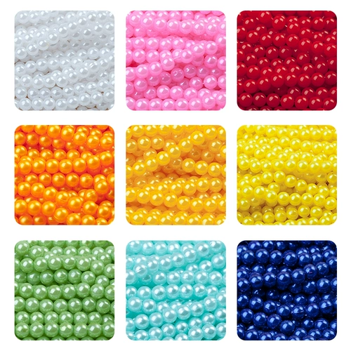 Маленький пластиковый браслет из бисера из жемчуга, аксессуар, аксессуары, ручка, бусины ручной работы, 4мм