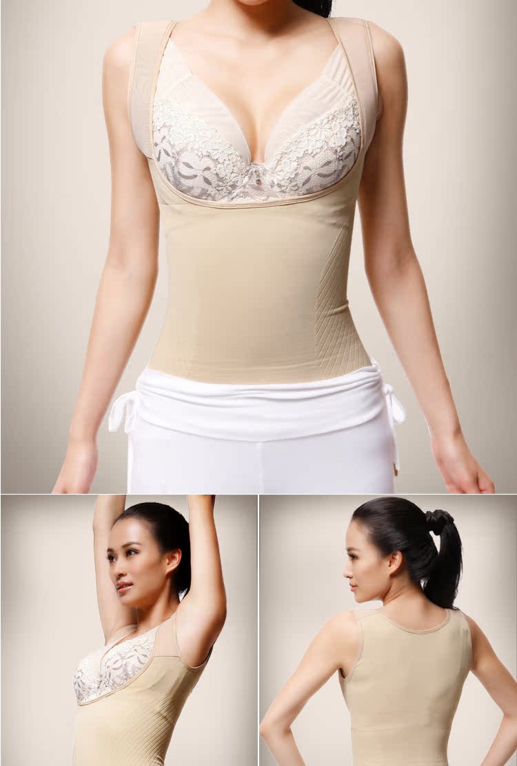 Áo nịt ngực sau sinh eo bụng hỗ trợ ngực mà không cần dấu vết cơ thể cơ thể hình vest corset top