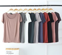 Modal loose short sleeved round neck dance T-shirt female adult practice suit top training suit casual base shirt thin