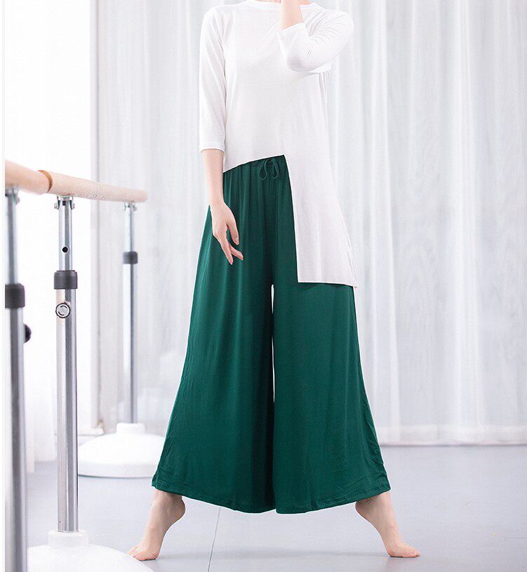 Modern Dance Broadlegged Pants Women Adults Practice Dresses Easy big size Modale Yoga clothes Classical Dai ethnic dance pants