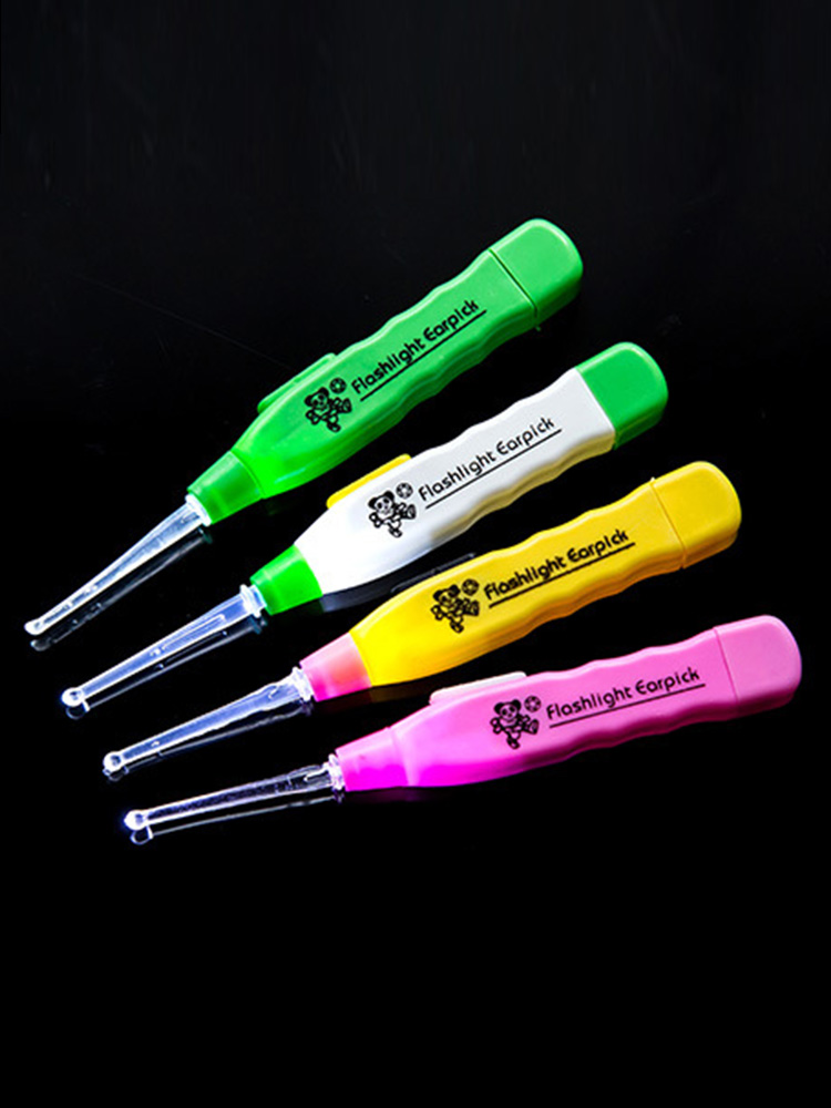 Adult children luminous ear spoon with light ear spoon Baby ear spoon Ear spoon set Portable convenient ear digging