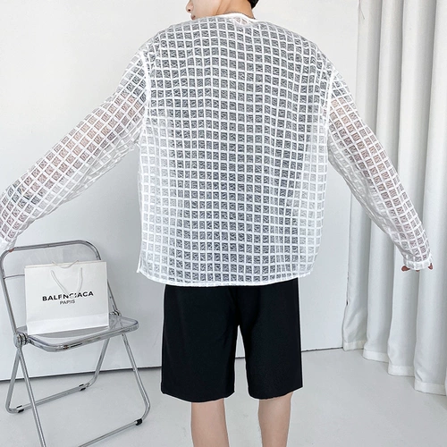 Летняя трендовая одежда для защиты от солнца, дизайнерская куртка, дышащий кардиган, свободный крой