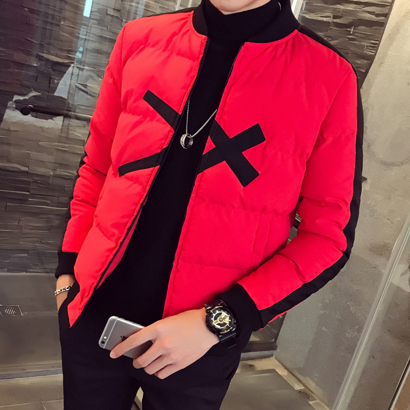 red cotton jacket mens
