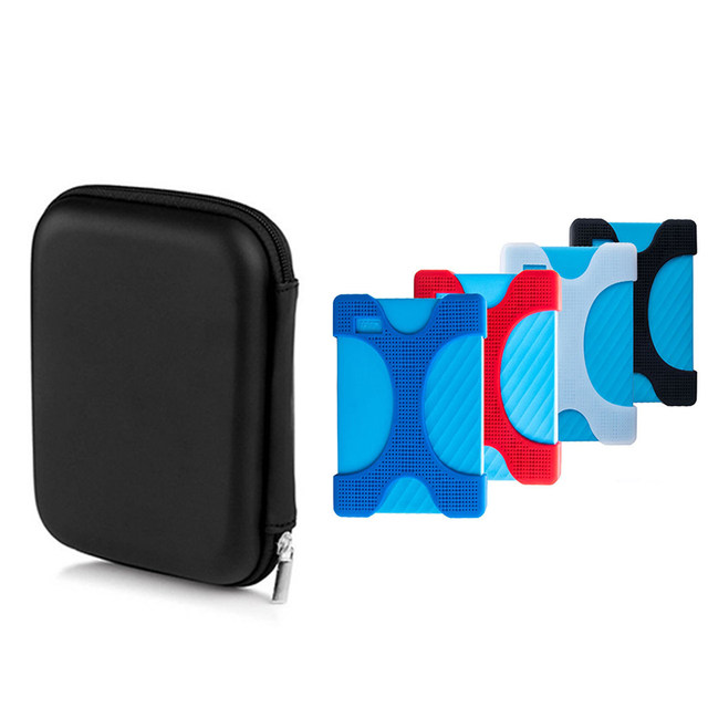 2.5inch Mobile Hard Drive Bag Cosmetics Bag Silicone Protective Cover Western Digital 1T2T4T5T Seagate Toshiba Hard Drive Bag