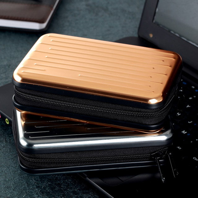 Metal Mobile Hard Drive Case, Waterproof and Drop-Proof, Diamond Case, 2.5inch Hard Shell Case, Protective Case, Camera Digital Storage Case