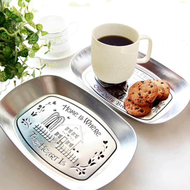zakka fruit pan creative retro iron plate bar web café melon candy snacks refreshment