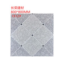 Living room bedroom simple modern style tile 800x800 non-slip wear-resistant light gray matte terrazzo wall tile