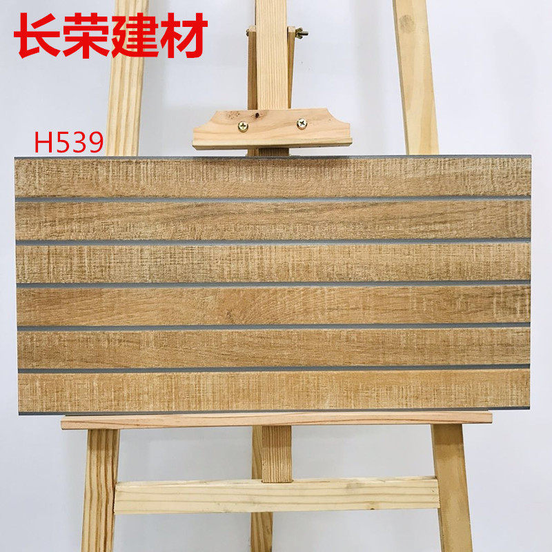 American anti-solid wood textured exterior tiles 300x600 Balcony Wall Brick Outdoor Non-slip Courtyard Villa Antique floor tiles