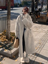 Winter maternity cotton coat new solid color mink fur maternity coat winter quilted thickened fur coat cotton coat