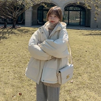 Пуховик для беременных с пухом, джинсы с начесом, куртка, в корейском стиле