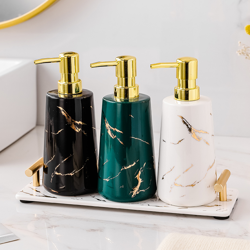 Nordic Hand Wash Shampoo Shampoo body lotion Bath Lotion Bottle ceramic lotion bottle Commercial Bathroom Makeup room