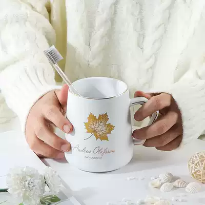 Nordic creative brushing cups wash mugs Cup mouthwash cups lovers a pair of household dressing room toothbrush cups tooth bowl cups