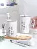Gargle cup Toothbrush cup Couple a pair of brushing cups Simple household washing cup set Wedding tooth cylinder cup Ceramic