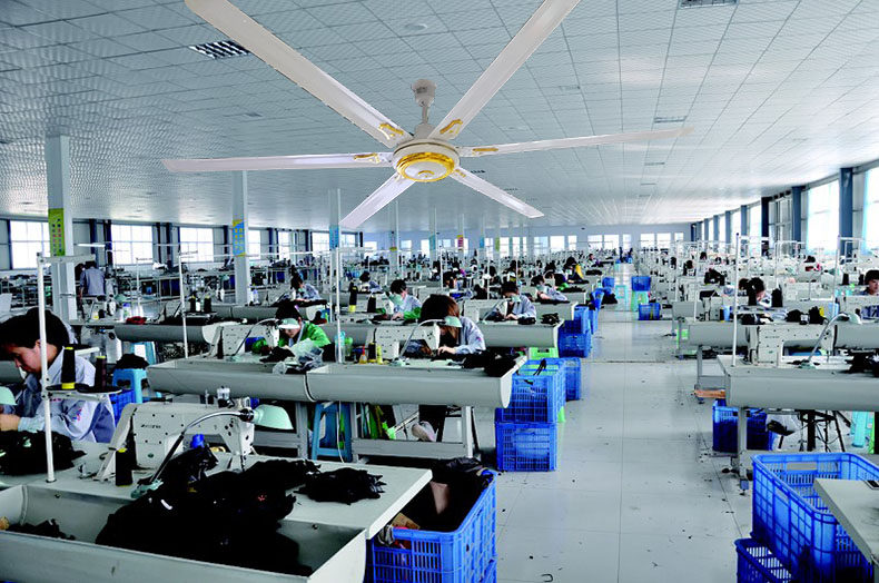 Потолочный вентилятор 志高工业纯铜芯吊扇2米特大强力80寸家用工厂风扇1.5米吊扇王特价