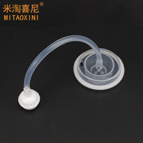 Baby wide-caliber bottle universal silicone Straw set automatic gravity steel ball PPSU plastic glass milk jug accessories
