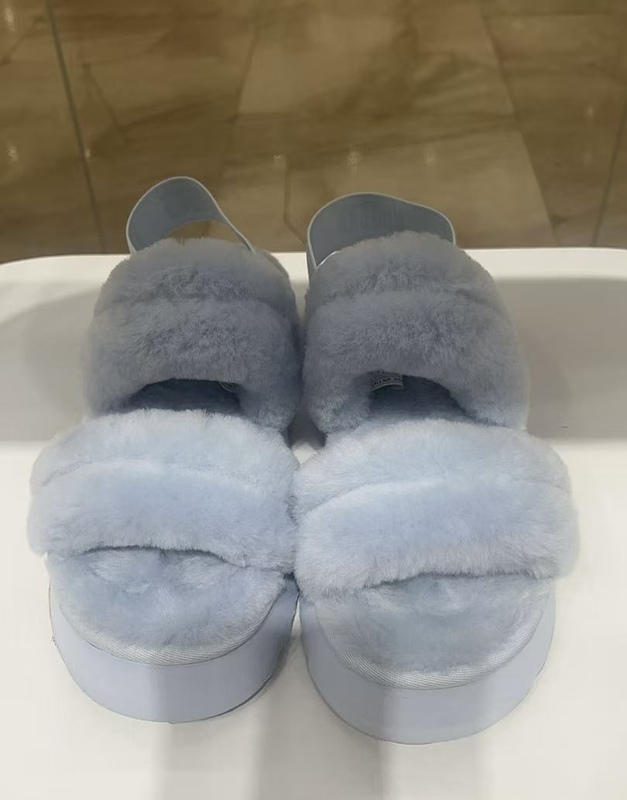 Ugg Genuine Product from the Store, 2026 Autumn New Model, Women's Comfortable One-Strap Casual Fur Slippers 1191134-999