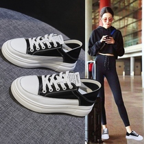 Small white shoes womens shoes 2021 New Joker inside increased casual shoes thick-soled shoes ins trendy shoes autumn breathable