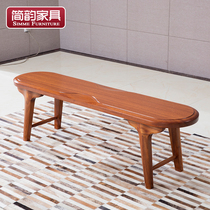 Jane Yun eolwood bench full solid wood bench modern Chinese furniture bench long bar stool double stool