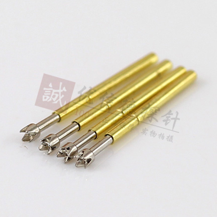 厂家直销 P11-Q2四爪皇冠头测试针 1.0mm台湾PCM探针 PCB弹簧顶针