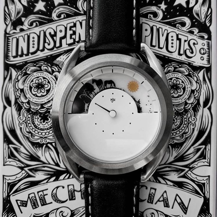 代購正品Mr Jones Watches Sun and Moon太陽月亮男女手錶