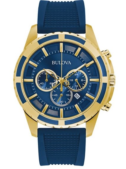 97B193Purchasing agent quality goods Bulova bulova  Marine   Star Ocean Star blue leisure time male Wrist watch 97B168
