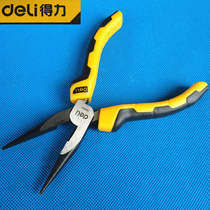 Del new 6 inch DL0101 8 inch DL0102 needle nose pliers electrical tongs repair pliers tip pliers tip pliers