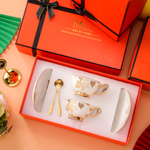 Medau European-style Bone Porcelain Coffee Cup Couple Cups A Couple of Couples Suit Birthday Newlywed Gift Companion Gift