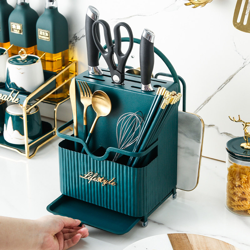 Kitchen shelve tool holder Multi-functional knife holder Home kitchen knife Kitchen Knife chopsticks Chopping Knives for Knives Containing Integrated Supplies