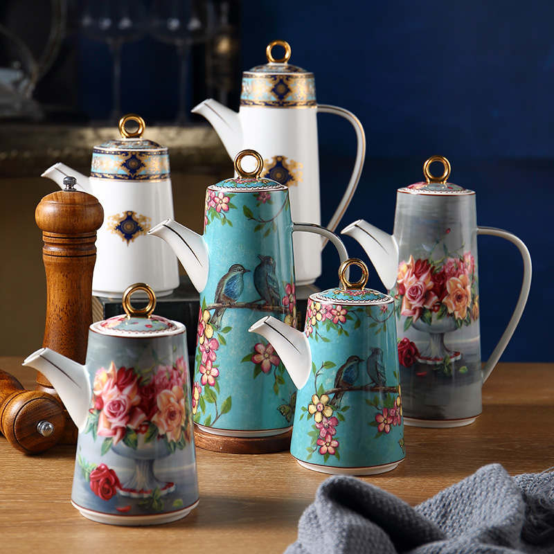 Eurostyle home kitchen ceramic anti-oil spill jug Vinegar Bottle Sauce Bottle Sauce Bottle Oil Vinegar Jar Oil Bottle Suit