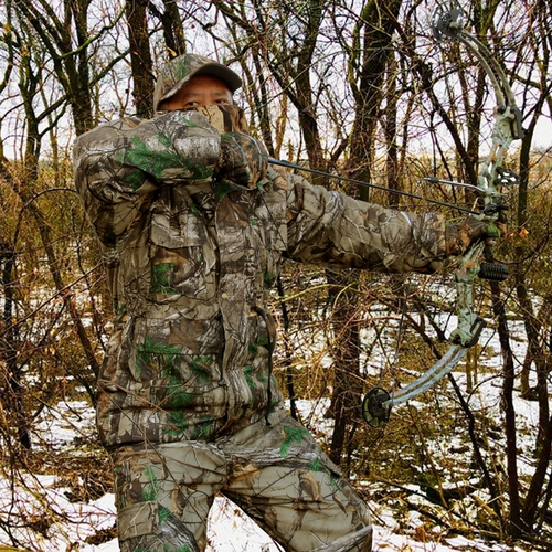 Зимний водонепроницаемый камуфляжный комплект, увеличенная толщина
