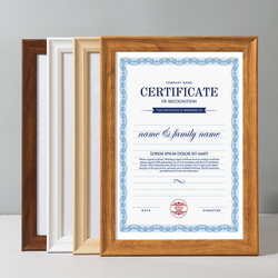 Certificate Photo Frame Table a3 Business License Frame Food Hygiene License Mounted Certificate Display Frame Wall A4