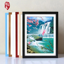  Solid wood large photo frame wall hanging 30 16 18 20 24 inch 50cm75 cm framed picture frame frame custom simple