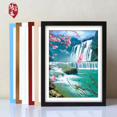 Solid Wood photo frame hanging wall 30 16 18 20 24 inch 50cm75cm mounted frame frame custom simple