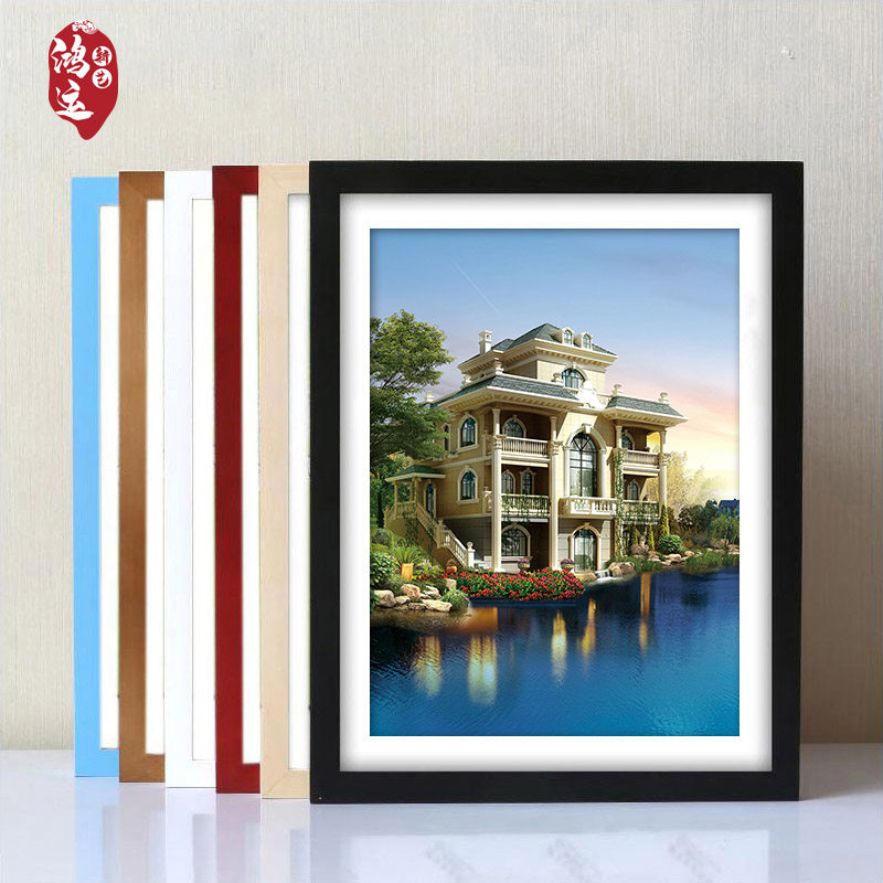 Solid Wood Picture Frame Hanging Wall POSTER Mosaic Frame