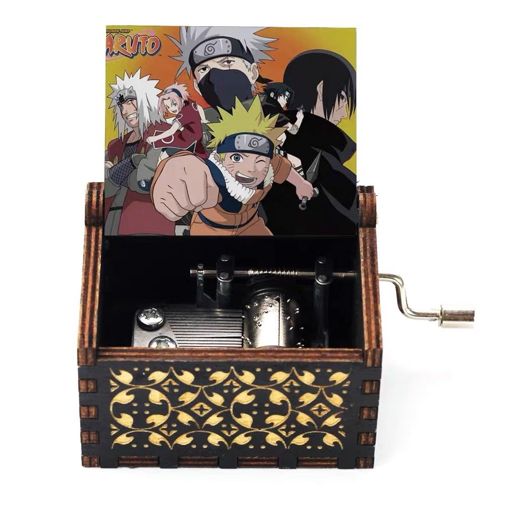 Fire Shadows Ninja Hand Clockwork Music Box Eight-soundbox Harry Potter Send Girlfriend Girl Creative Birthday Gift-Taobao